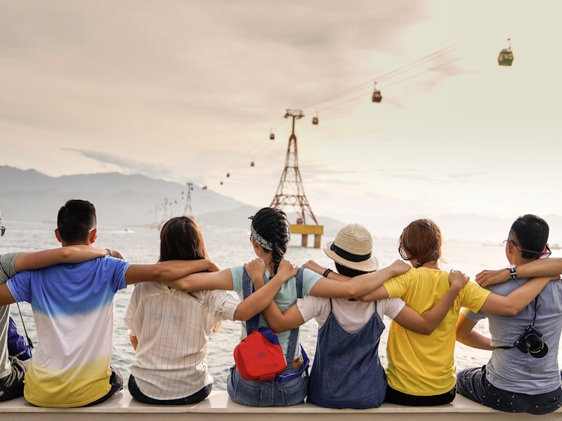 Friends sharing eSIM travel plans